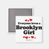 誰もがブルックリンの女の子を愛している マグネット (正面/裏面)