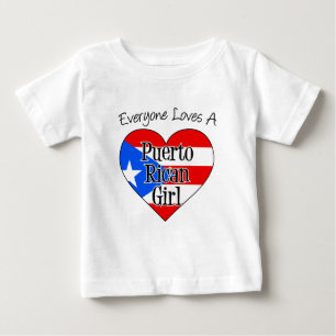 誰もがプエルトリカの女の子を愛している ベビーTシャツ