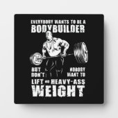 誰もがボディビルダーになりたいと思う – ジムトレーニング フォトプラーク (正面)