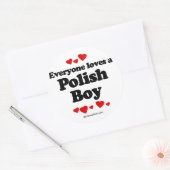 誰もがポーランドの少年を愛している ラウンドシール (封筒)