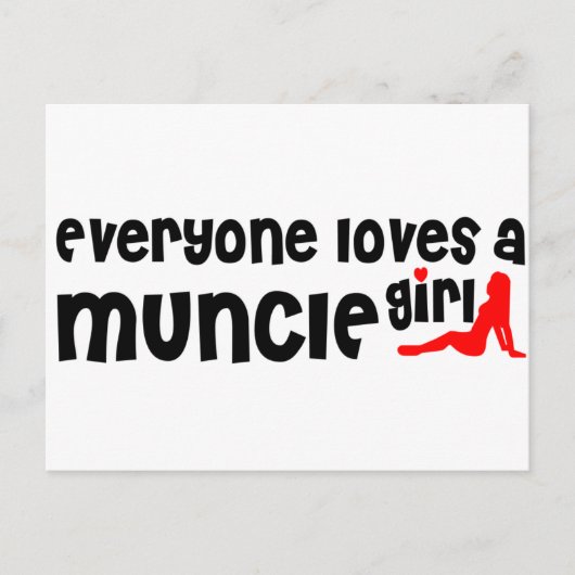 誰もがマンシーの女の子を愛している ポストカード (正面)