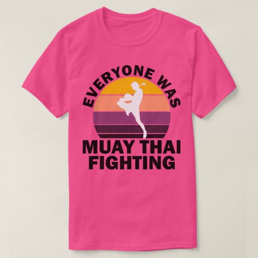 誰もがムエタイ戦ヴィンテージおもしろい1 Tシャツ (デザイン正面)