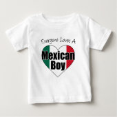 誰もがメキシコの少年を愛している ベビーTシャツ (正面)