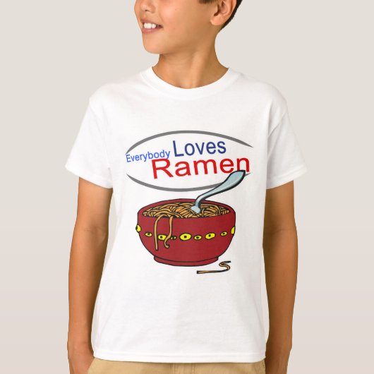 誰もがラーメンパロディが大好き Tシャツ (正面)