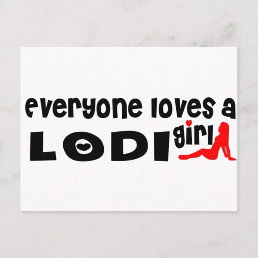 誰もがロディの女の子を愛している ポストカード (正面)