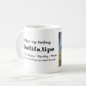 誰もが一人の友人を持っている… コーヒーマグカップ (正面左)