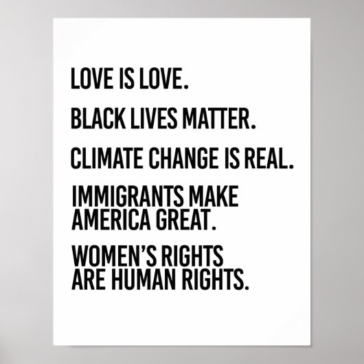 誰もが人権と気候変動に値する ポスター (正面)