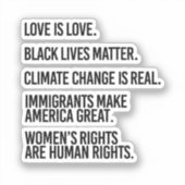 誰もが人権に値する シール (正面)