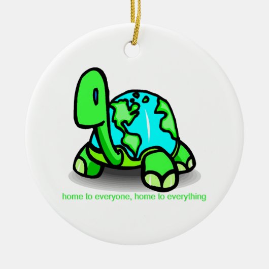 誰もが住んでいる セラミックオーナメント (正面)