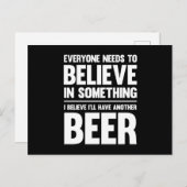 誰もが信じ..|ビおもしろいールことわざ ポストカード (正面/裏面)