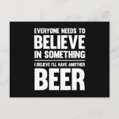 誰もが信じ..|ビおもしろいールことわざ ポストカード (正面)