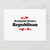 誰もが共和党を愛している ポストカード (正面)