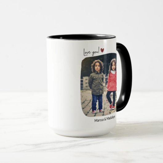 誰もが写真を撮りたいと思うおじいちゃん マグカップ (正面右)