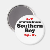誰もが南部の男の子を愛している マグネット (正面/裏面)