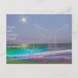 誰もが友人と天使を必要とし、葉書 ポストカード