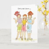 誰もが友達最高のを知る カード (黄色い花)