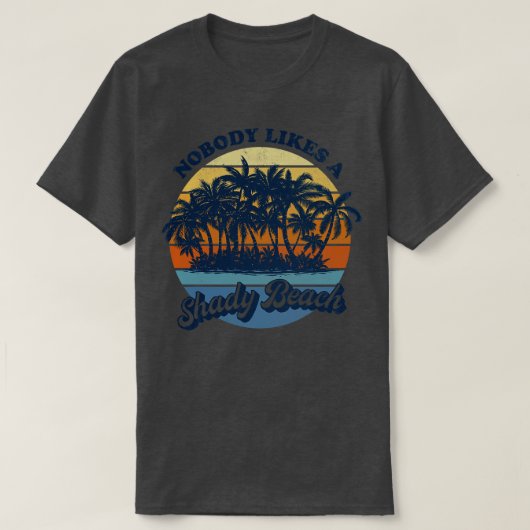 誰もが嫌いな怪しいビーチ Tシャツ (デザイン正面)