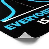 誰もが存在するベルの曲線の上を避ける ポスター (角)