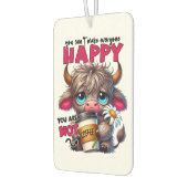 誰もが幸せにできるわけじゃない、あなたはコーヒーじゃないんだから カーエアーフレッシュナー (左)