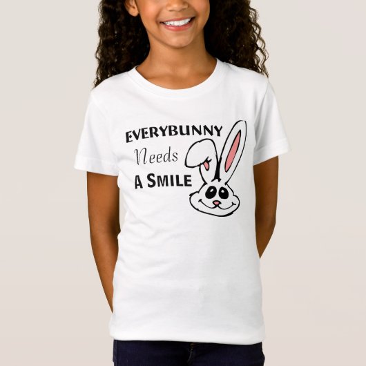誰もが必要スマイル女の子Tee Tシャツ (正面)