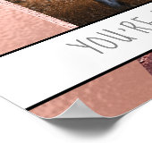 誰もが望むママ |甘い引用文バラ金ゴールド写真 ポスター (角)