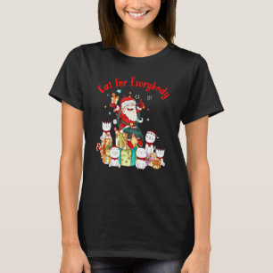 誰もが楽しめるクリスマス猫 Xmas Tシャツ