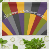 誰もが歓迎ここではサンライズキッチンティータオル キッチンタオル (折り畳み)