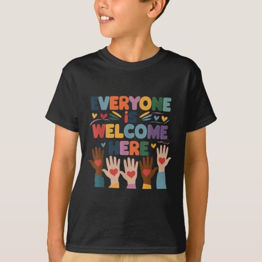 誰もが歓迎ここアイダホ先生教育 Tシャツ (正面)