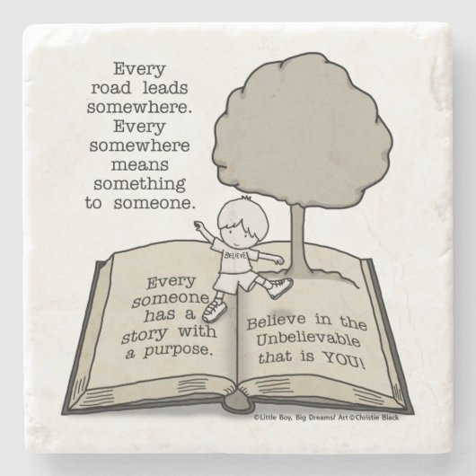 誰もが物語を持つ ストーンコースター (正面)