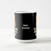 誰もが猫を愛するに値する かわいいオレンジテブby猫ラブ コーヒーマグカップ (中央)