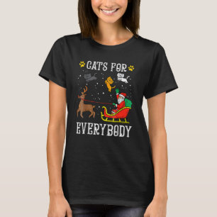 誰もが猫好き サンタ クリスマス パジャマ Xmas レディース Tシャツ