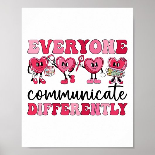 誰もが異なるハート自閉症Val ポスター (正面)