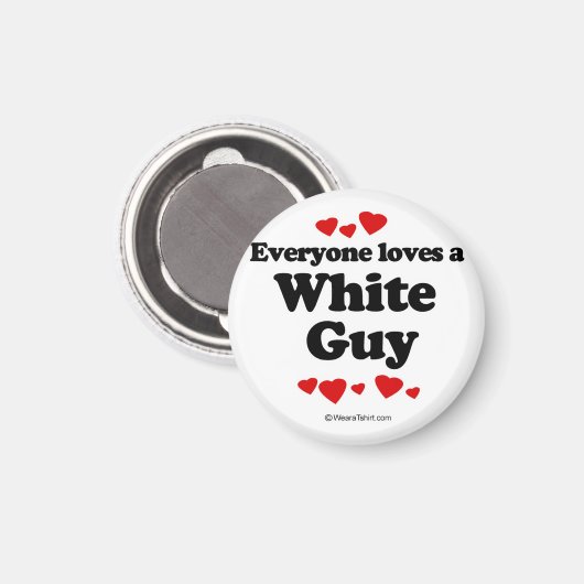 誰もが白人を愛している マグネット (正面/裏面)