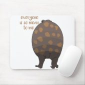 誰もが私にとって意地悪なおもしろいかわいいカエルミーム マウスパッド (マウス)