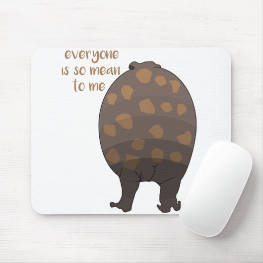 誰もが私にとって意地悪なおもしろいかわいいカエルミーム マウスパッド (マウス)