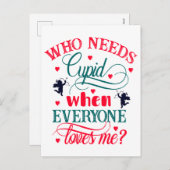 誰もが私を愛しているならクピッドなんていらない、ZFJ シーズンポストカード (正面/裏面)