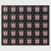 誰もが私を通して見おもしろいるドーナットプンダークBG ラッピングペーパー (フラット)