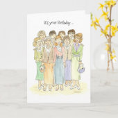 誰もが素晴らしい誕生日カード カード (黄色い花)