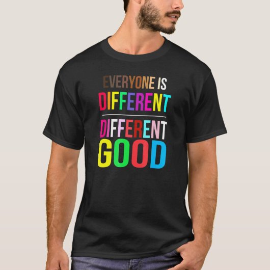 誰もが良違ういLGBT違うプライドau Tシャツ (正面)