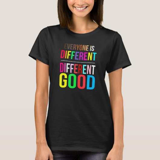 誰もが良違ういLGBT違うプライドau Tシャツ (正面)
