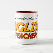 誰もが落ち着いて…英語先生 マグカップ (中央)