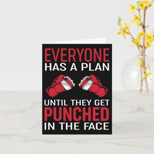 誰もが計画を立てて人を殴る カード (黄色い花)