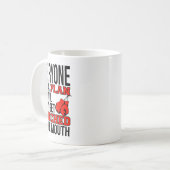 誰もが計画を立てて人を殴る コーヒーマグカップ (正面左)