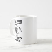 誰もが計画を立てて人を殴る コーヒーマグカップ (正面左)