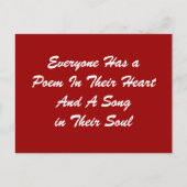 誰もが詩のはがきを持っている ポストカード (正面)