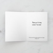 誰もが誰かを必要とし…宗教的 サンキューカード (内部)