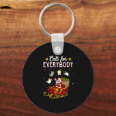 誰もが醜いおもしろいクリスマスの汗 キーホルダー (正面)