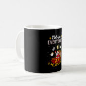 誰もが醜いおもしろいクリスマスの汗 コーヒーマグカップ (正面左)