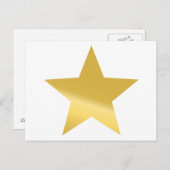 誰もが金ゴールド星を獲得 ポストカード (正面/裏面)