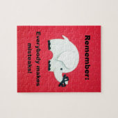 誰もが間違いを犯す。 ジグソーパズル (横)